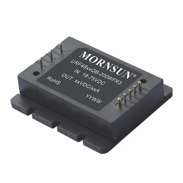 Mornsun URF4848QB-200WFR3 Board Mount DC-DC Converters 200W 48V 18-75VDC - FEISMAN POWER