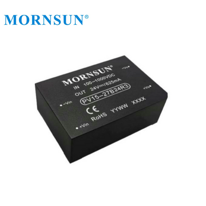 Mornsun PV15-27B15R3 100V-1000V Input Step Down Voltage Regulator  PV Power to 15V 15W DC DC Power Supply Voltage Converter