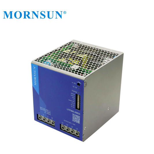 Mornsun LITF960-26B24 High-end intelligence 960W 24V 40A AC DC Three Phase Industrial DIN Rail Switching Power Supply with PFC