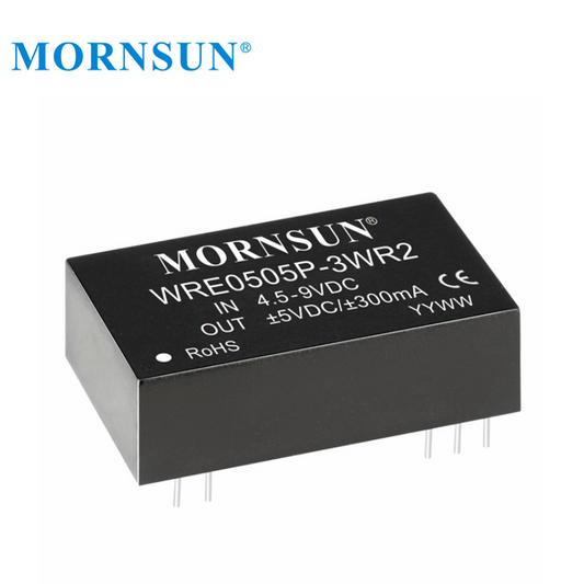 Mornsun WRE0505P-3WR2 Dual Output 3W 4.5V-9V 6V 9V 5V to 5V DC DC Converter with CB CE Approved