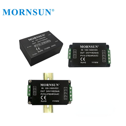 Mornsun PV15-27B12R3 Photovoltaic Power Ultra-wide Input 100-1000V 200V 330V to 12V 15W DC DC Step Down Converter