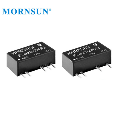 Fixed Input DUAL Output 24V To 24V 2W DC Converter E2424S-2WR3 Mornsun DC DC Converter
