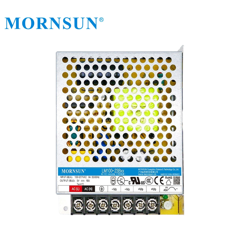 Mornsun LM100-23B54R2 AC DC Power Supply 100W 18A 9A 7.0A 4.5A 3A 2.4A 2A Industrial Power Supply With Active PFC Function